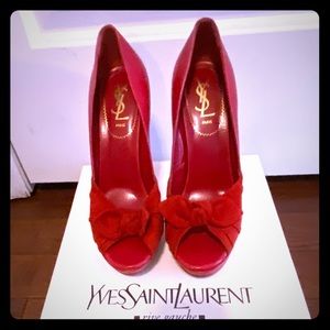 Classic YSL Peep-toe Heels